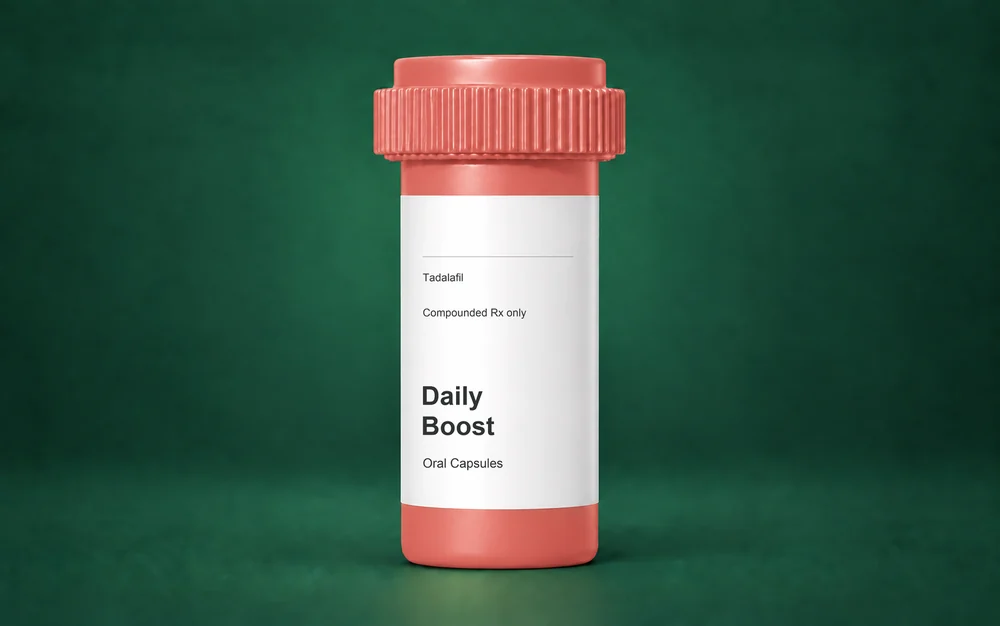 LongevityX MD compounded Daily Boost tadalafil oral capsules