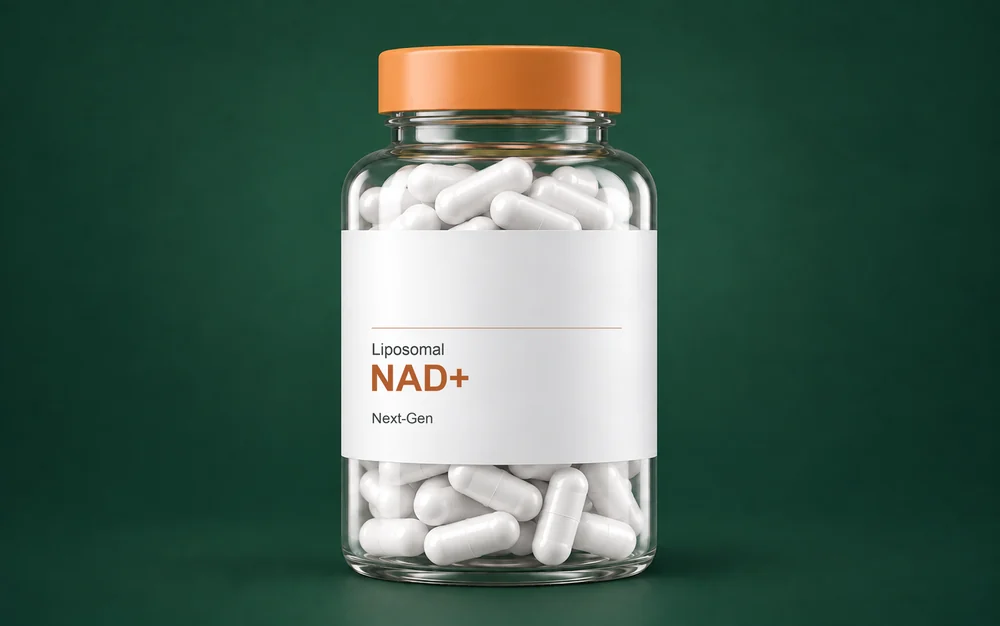 LongevityX MD compounded liposomal NAD+ capsules