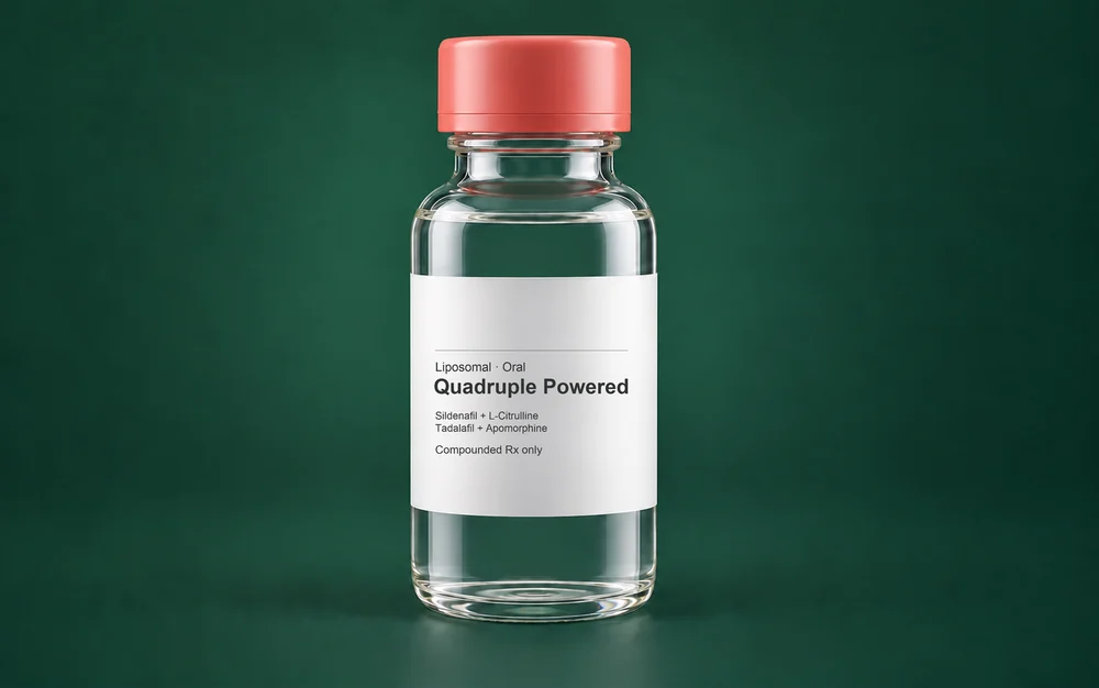 LongevityX MD compounded Quadruple Powered liposomal oral vial