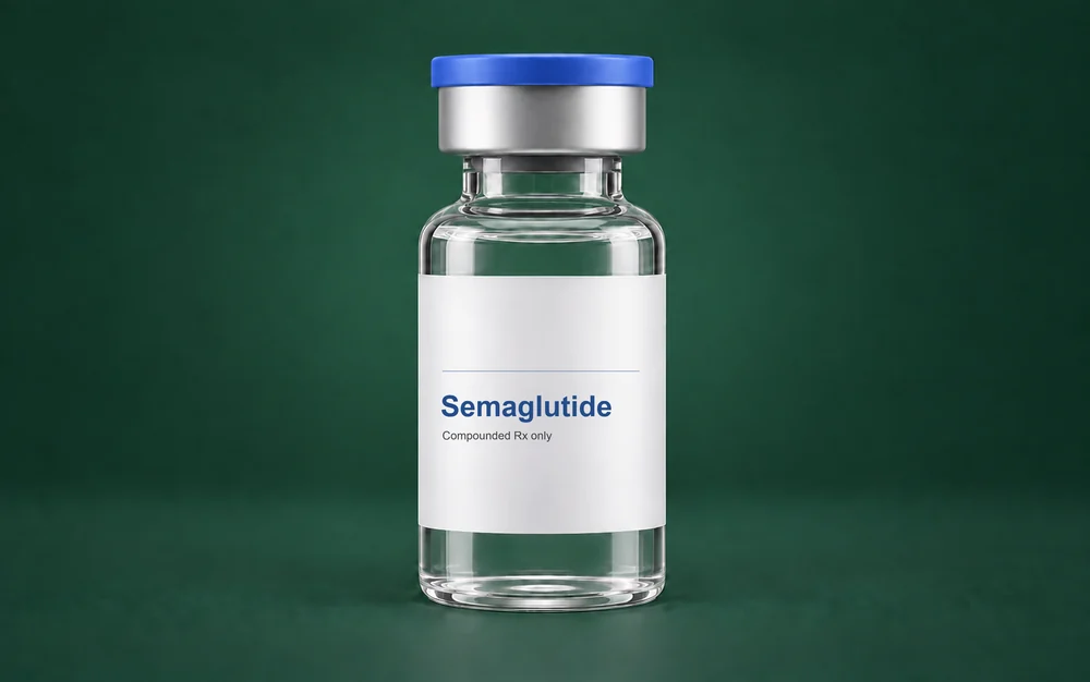 LongevityX MD compounded semaglutide injection vial