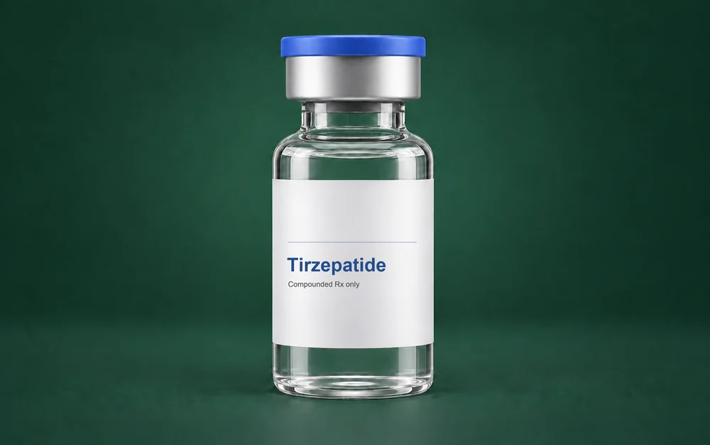 LongevityX MD compounded tirzepatide injection vial